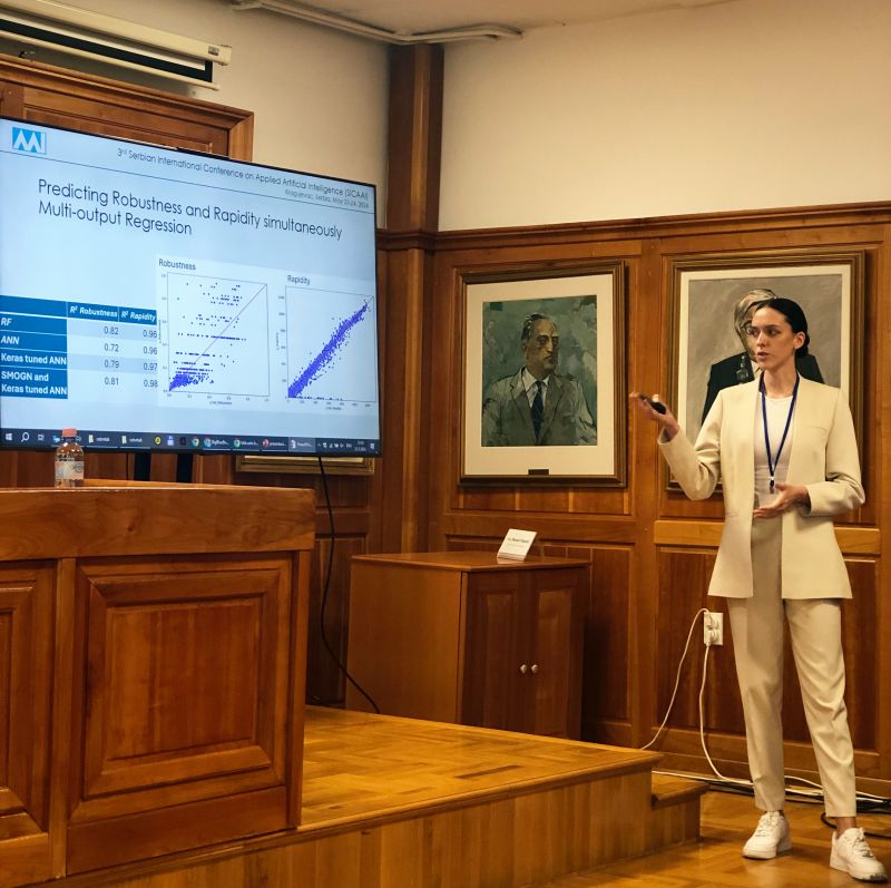 Aleksandra Kazaković sa Kragujevačkog PMF-a osvojila nagradu za najbolji master rad u oblasti upotrebe veštačke inteligencije u energetici i naukama o životnoj sredini